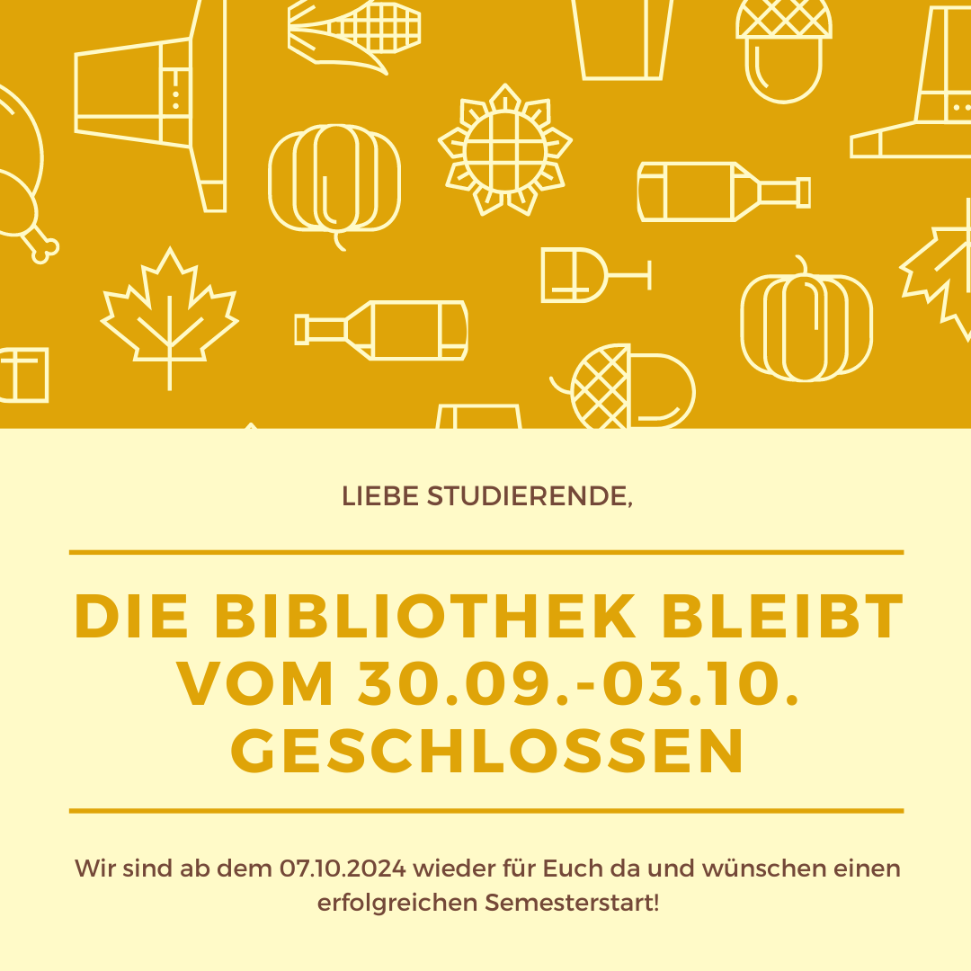 Schließung der Bibliothek für Osteuropäische Geschichte vom 30.09. bis zum 03.10.