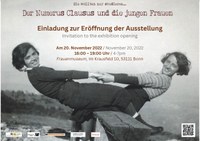 Flyer für die Ausstellung & Einladung zur Eröffnung