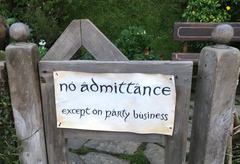 No admittance