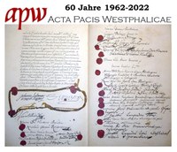 Instrumentum Pacis Monasteriense (IPM) - vom 24. Oktober 1648 mit APW-Logo